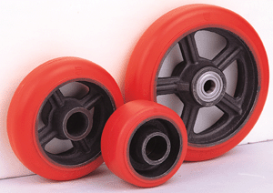 Polyurethane Tread Cast Iron Center Wheels