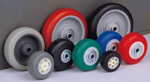 Polyurethane Tread / Plastic Center Wheels